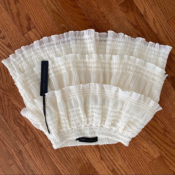 Sequin ruffle embellished mini skirt revolve - Picture 4 of 8